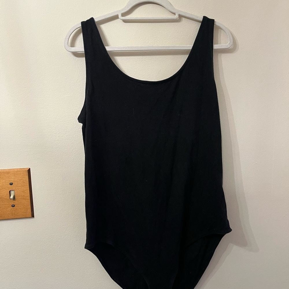 Black Sleeveless Bodysuit